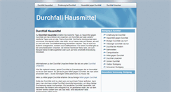 Desktop Screenshot of durchfallhausmittel.net
